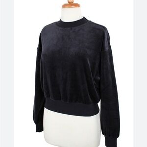 True Religion Black Velvet SweatshirtA0385